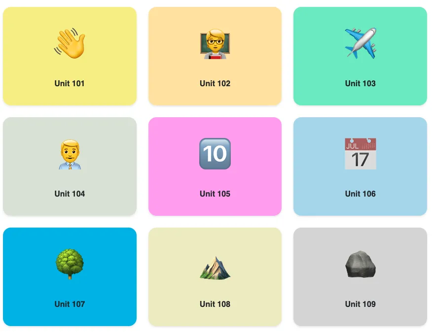 Digital flashcards displayed in a modernized classroom setting